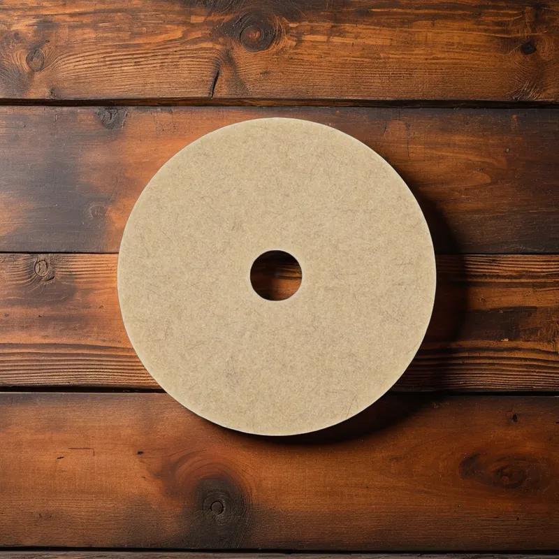 Victoria Bay Burnishing Pad 27 IN Beige Natural Fiber 5/Case