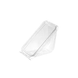 Safe-T-Fresh® Sandwich Wedge Hinged With Flat Lid 7.313X4.125X3.625 IN RPET Clear Triangle 288/Case