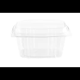 Deli Container Hinged With Dome Lid 16 OZ PET Clear 200/Case