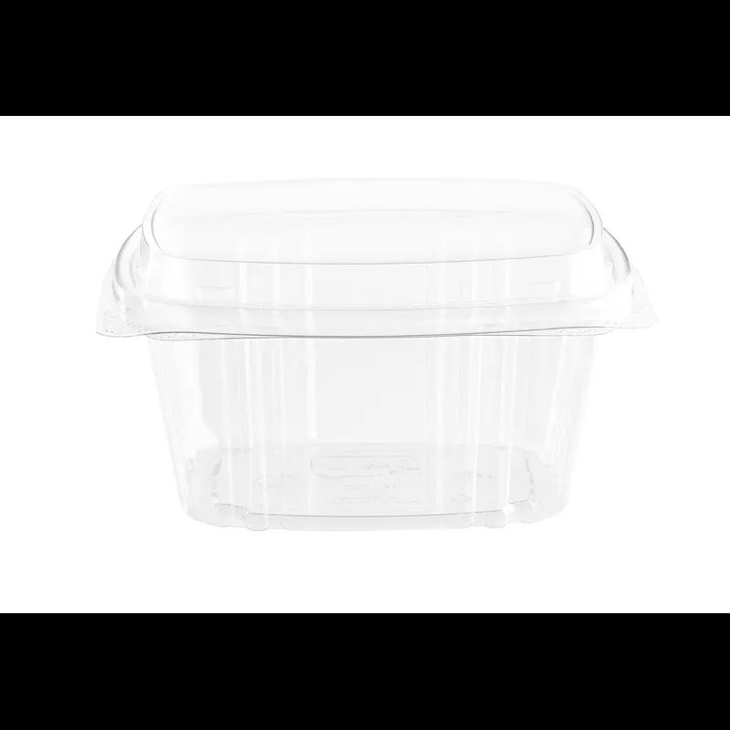 Deli Container Hinged With Dome Lid 16 OZ PET Clear 200/Case