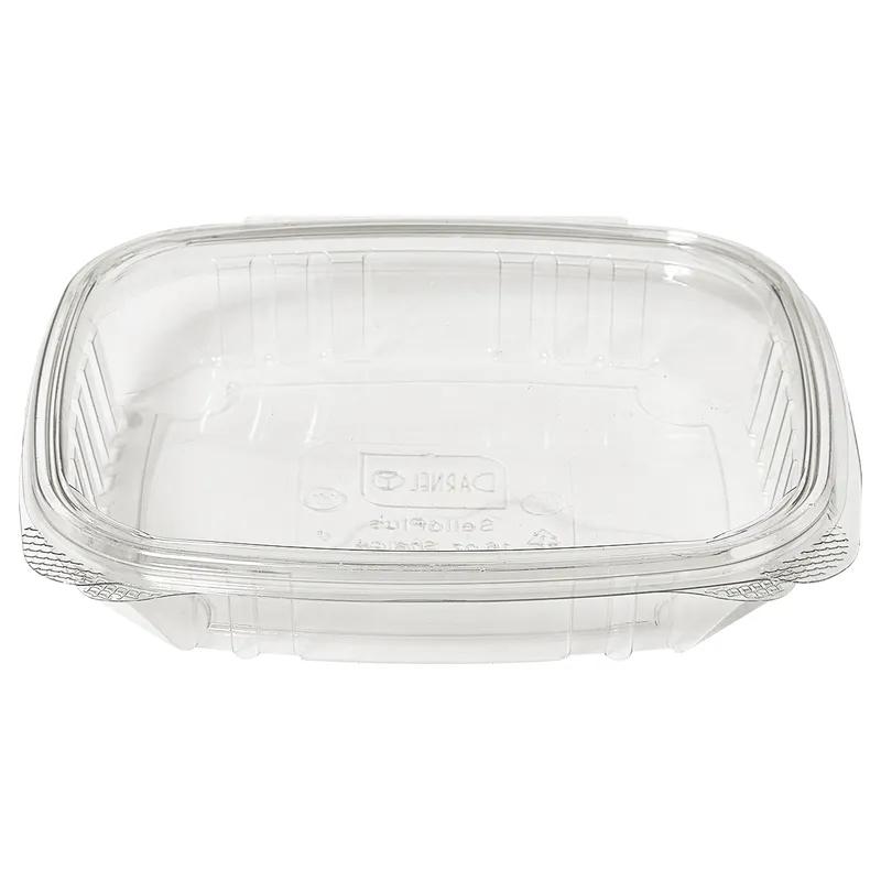Deli Container Hinged 16 OZ PET Clear Shallow 200/Case