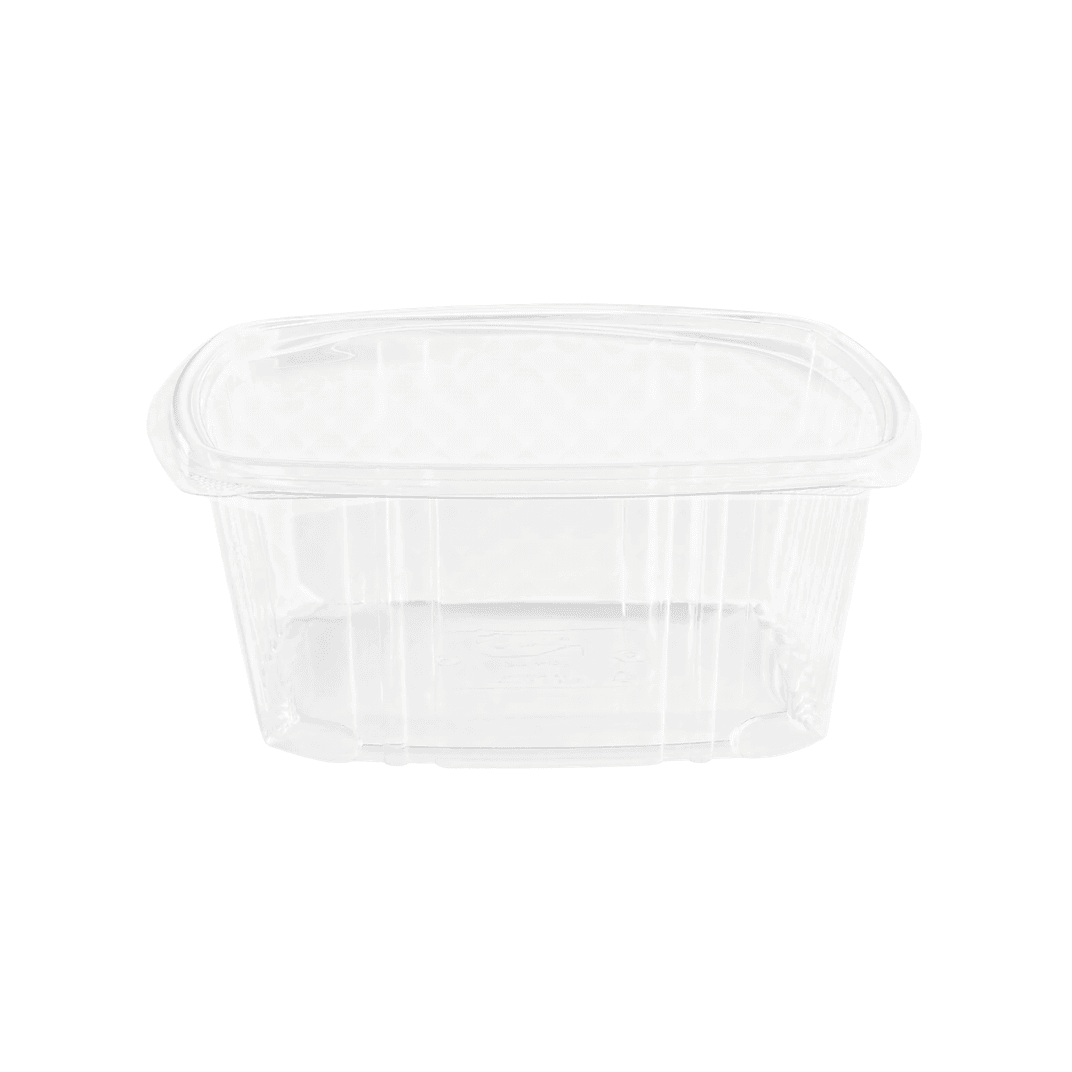 Deli Container Hinged 64 OZ PET Clear 200/Case