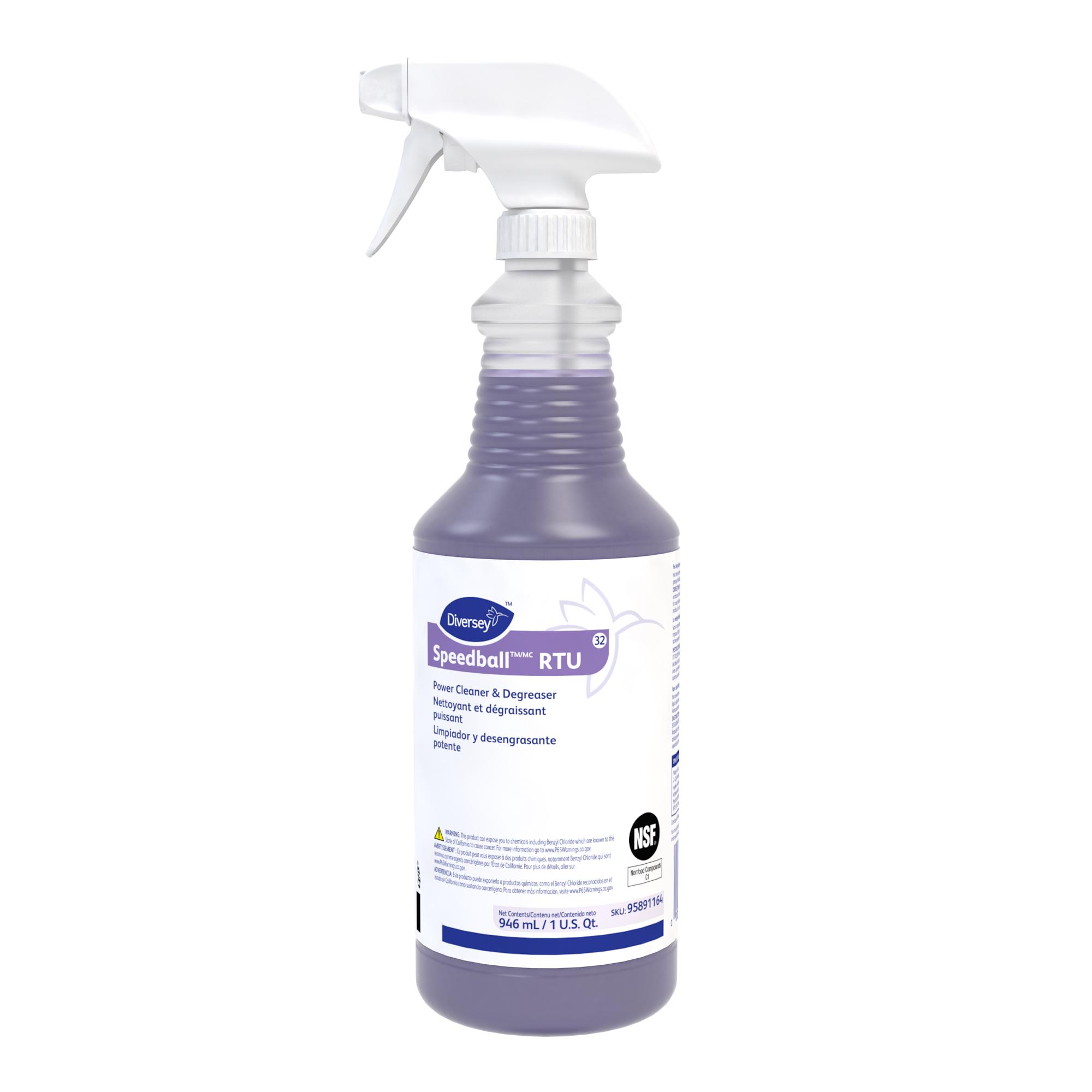 Speedball Citrus Scent Degreaser All Purpose Cleaner 32 FLOZ Multi Surface Heavy Duty Liquid RTU Non-Butyl 12/Case