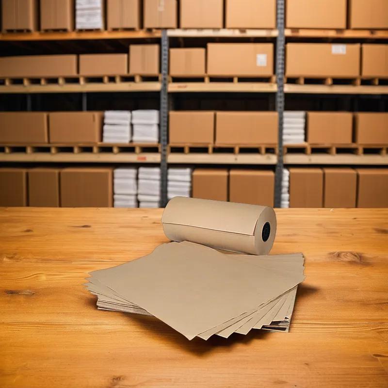 Linerboard Roll 34IN X230FT Kraft Paper 52LB 1/Roll