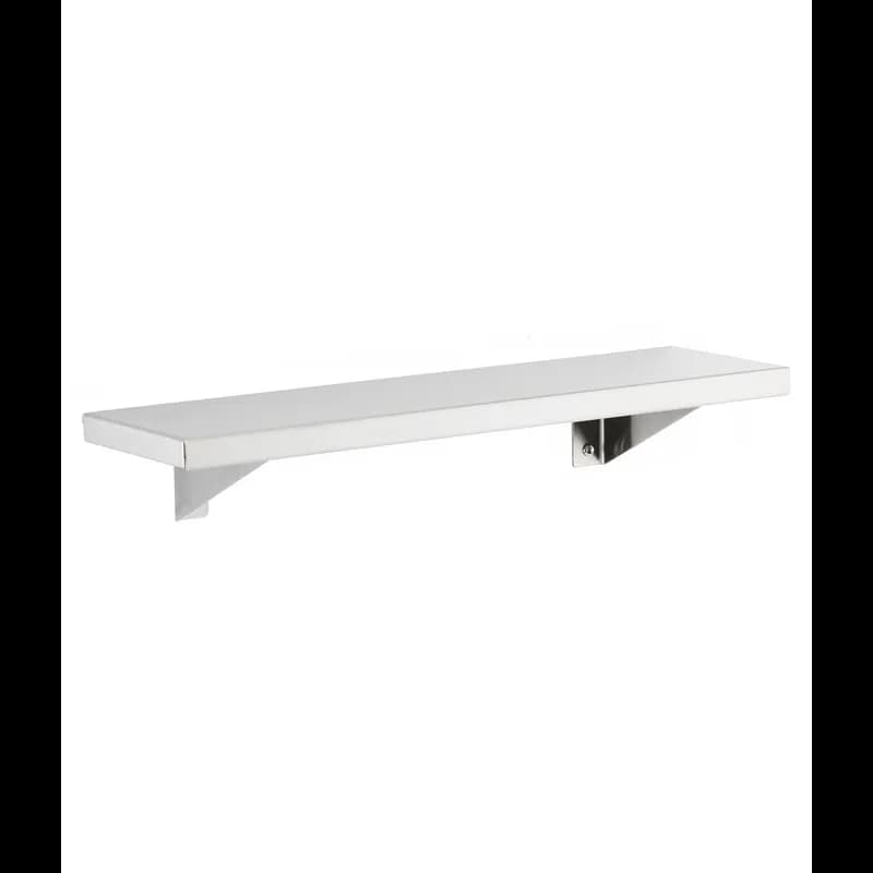 Utility Shelf 18X5 IN Stainless Steel Surface Mounted Satin 1/Each