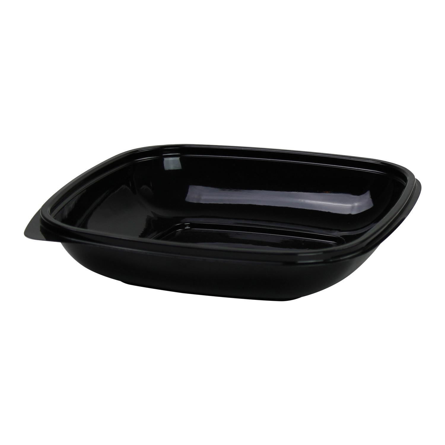 Catering Bowl 24 OZ PET Black Square 300/Case