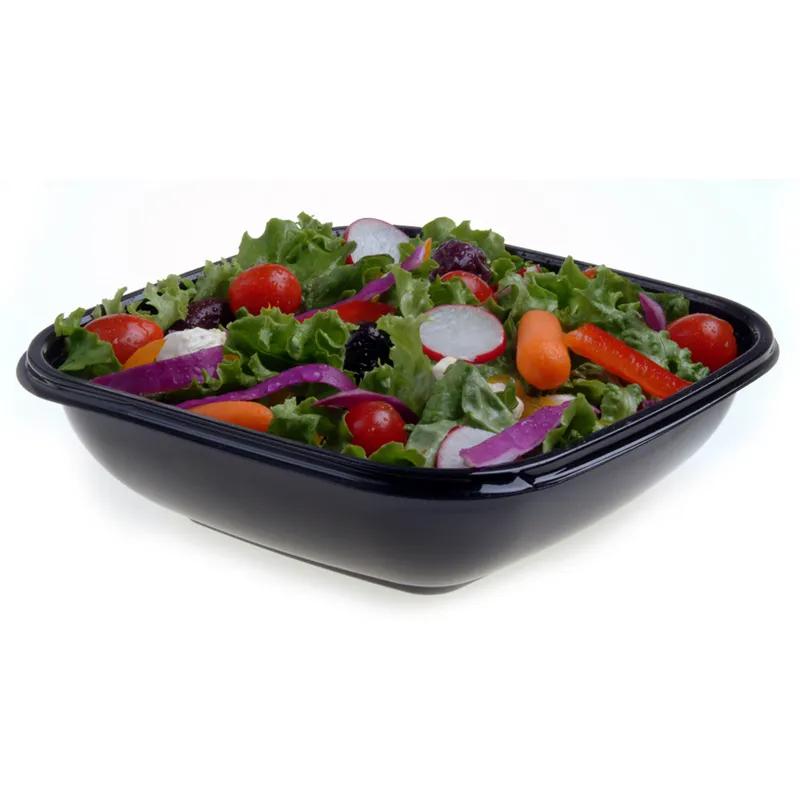 Catering Bowl 24 OZ PET Black Square 300/Case