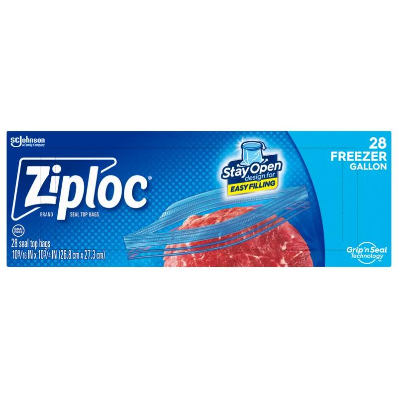 Ziploc® Freezer Bag 1 GAL Plastic Clear With Zip Seal Closure 252/Case