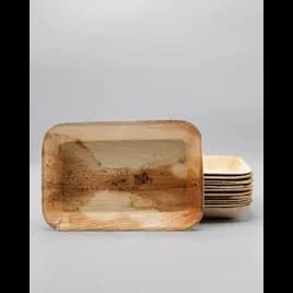 Serving Tray 6X9 IN Palm Leaf Natural Rectangle Deep 300/Case