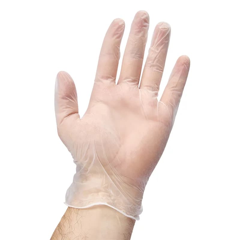 Victoria Bay Gloves XL Clear Vinyl Disposable Powder-Free 100 Count/Pack 10 Packs/Case 1000 Count/Case
