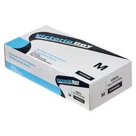 Victoria Bay Gloves Medium (MED) Clear Vinyl Disposable Powdered 100 Count/Pack 10 Packs/Case 1000 Count/Case