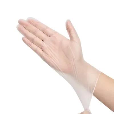 Victoria Bay Gloves XL Clear Vinyl Disposable Powdered 100 Count/Pack 10 Packs/Case 1000 Count/Case