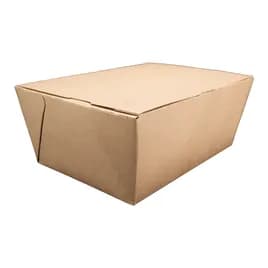 ChampPak #4 Take-Out Box 7.75X5.5X3.5 IN Paper Kraft Rectangle 160/Case
