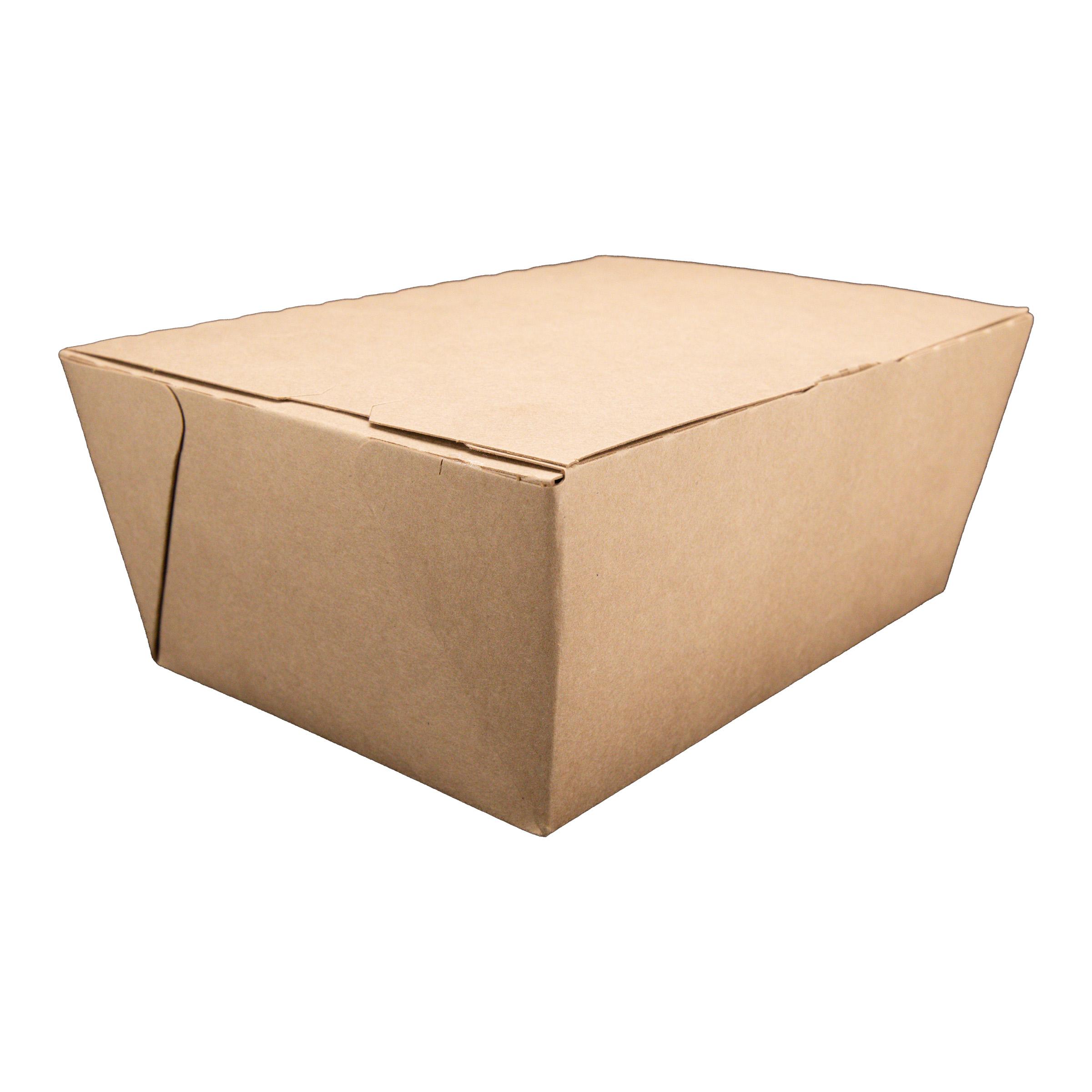 ChampPak #4 Take-Out Box 7.75X5.5X3.5 IN Paper Kraft Rectangle 160/Case