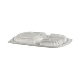 Lid Dome 3 Compartment PP Clear For Container Unhinged 250/Case