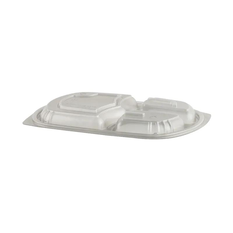 Lid Dome 3 Compartment PP Clear For Container Unhinged 250/Case