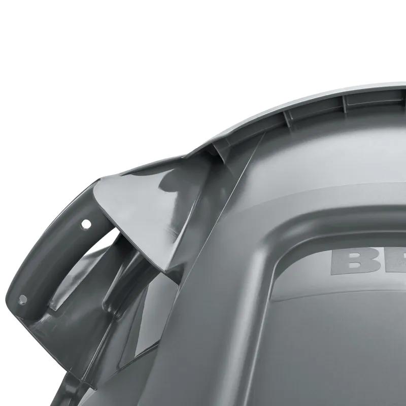 Brute® 1-Stream Recycling Bin 24X27X31.5 IN 44 GAL 176 QT Blue Resin Venting Channels Food Safe 1/Each