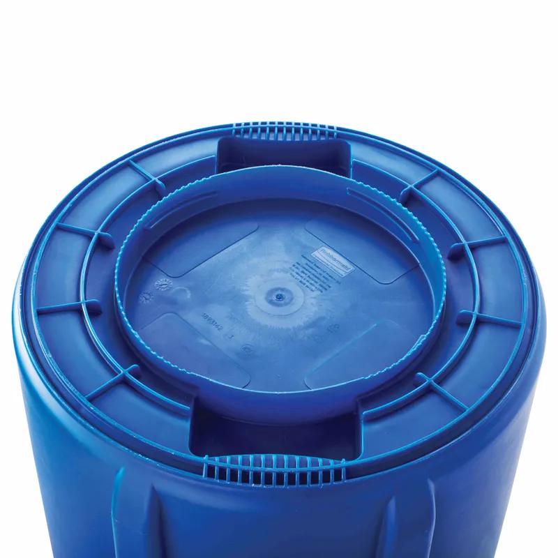 Brute® 1-Stream Recycling Bin 24X27X31.5 IN 44 GAL 176 QT Blue Resin Venting Channels Food Safe 1/Each