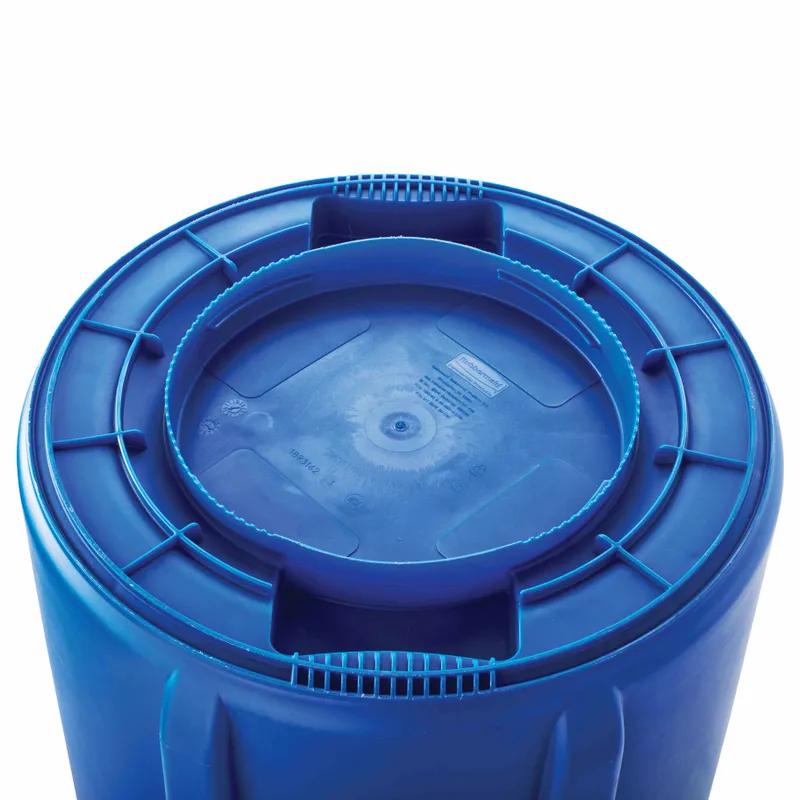 Brute® 1-Stream Recycling Bin 24X27X31.5 IN 44 GAL 176 QT Blue Resin Venting Channels Food Safe 1/Each