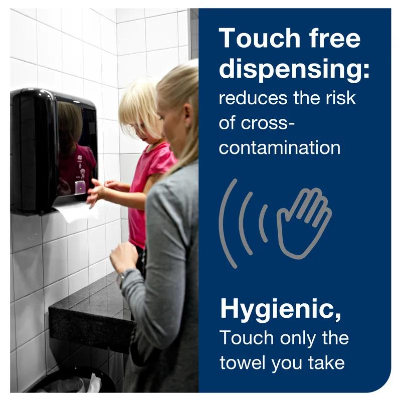 Tork Matic® H1 Paper Towel Dispenser Plastic Wall Mount Black Hard Roll Electronic Touchless Intuition Sensor 1/Case