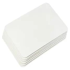 Cake Pad 1/4 Size Coated Paper White Rectangle 100/Case