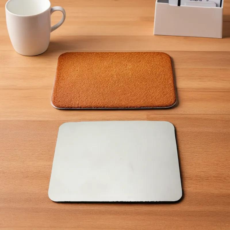 Cake Pad 1/2 Size Coated Paper White Rectangle 50/Case