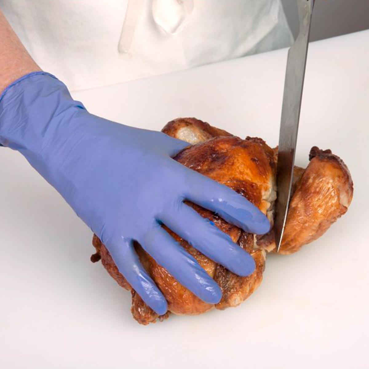 Gloves XL Blue 2MIL Light Weight Nitrile Rubber Disposable Powder-Free 1000/Case