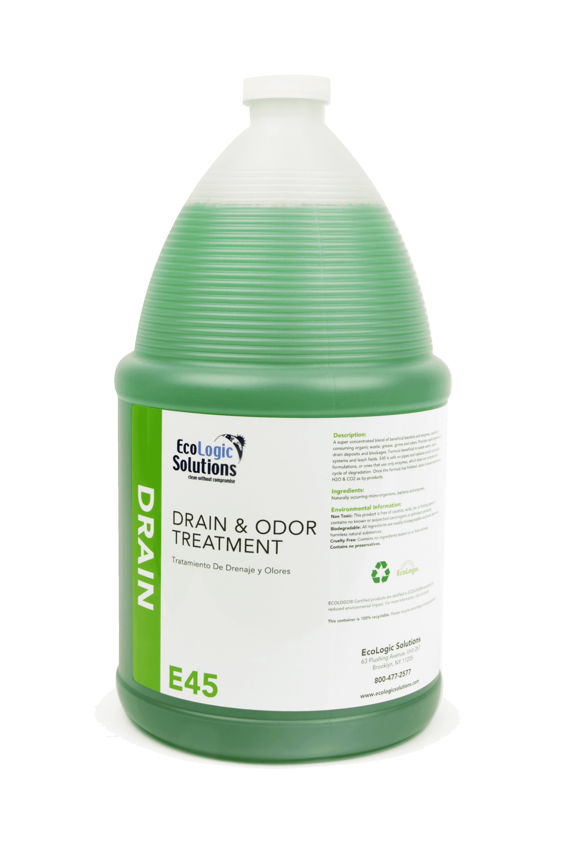 Citrus Scent Drain Cleaner Deodorizer 1 GAL Enzymatic 4/Case