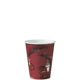 Solo® Hot Cup 8 OZ SSP Multicolor Bistro® 50 Count/Pack 20 Packs/Case 1000 Count/Case