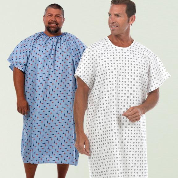 Patient Gown Heavy Cotton Twill Print 1/Dozen