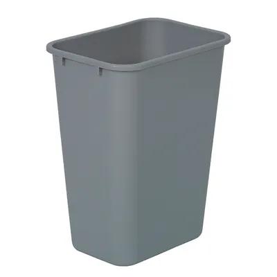 Continental® Trash Can 15.25X11X19.875 IN 10.3125 GAL 41.25 QT Gray Rectangle LLDPE 1/Each