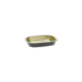 Take-Out Container Base 7.5X5.5X1 IN Aluminum Black Gold Oval 250/Case