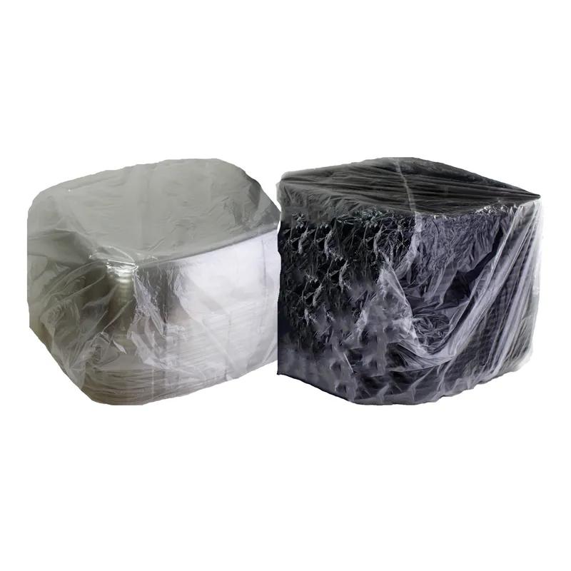 Take-Out Container Base & Lid Combo With Dome Lid 14X14X1.63 IN PP PET Black Square 25/Case