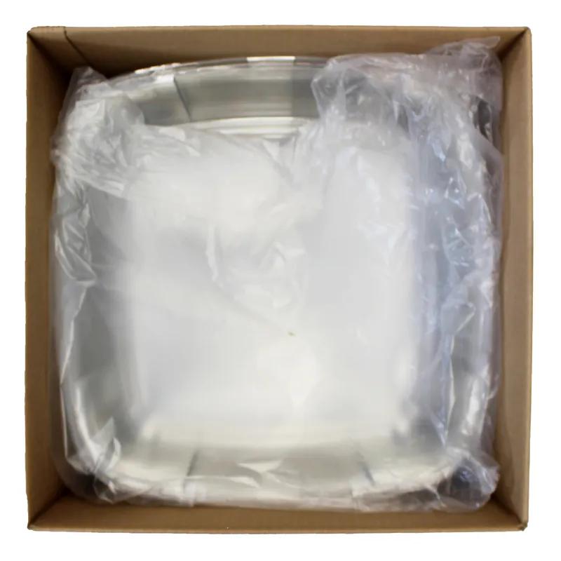 Take-Out Container Base & Lid Combo With Dome Lid 14X14X1.63 IN PP PET Black Square 25/Case