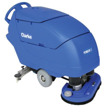 Clarke® Focus® Floor Scrubber 61X28X44 IN 26IN Blue 312 AGM 26 IN Clearing Width 1/Each