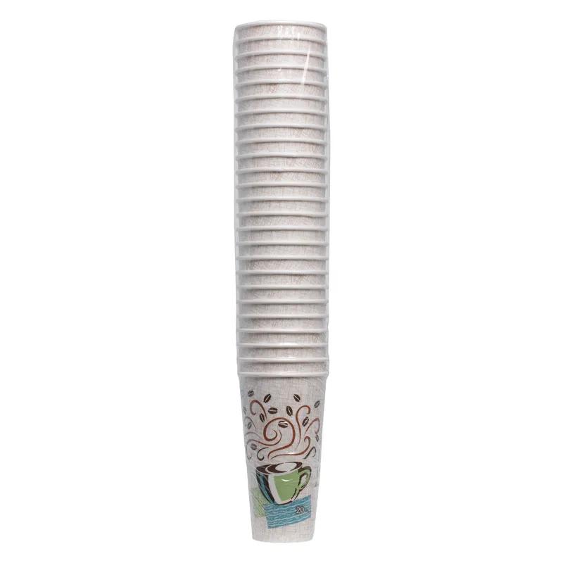 Dixie® Perfect Touch Hot Cup Insulated 20 OZ Double Wall Poly-Coated Paper Multicolor 500/Case