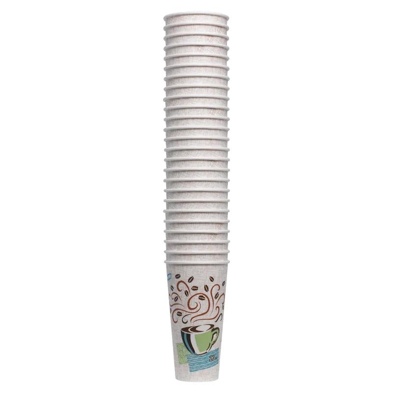Dixie® Perfect Touch Hot Cup Insulated 20 OZ Double Wall Poly-Coated Paper Multicolor 500/Case