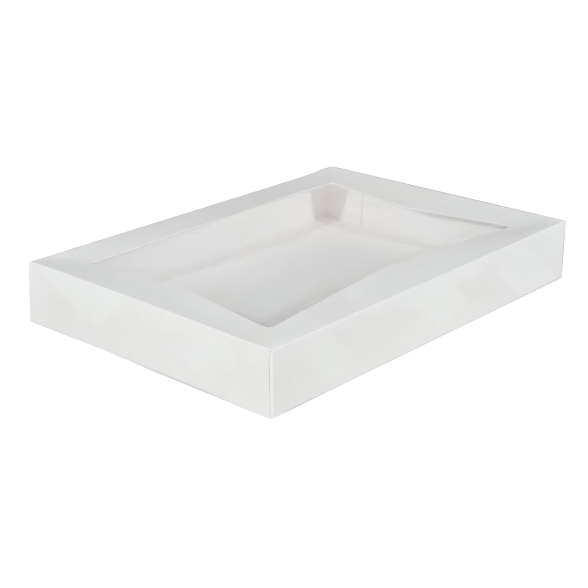 Bakery Box 12X8.5X2.25 IN Paper Rectangle Automatic With Window 125/Case