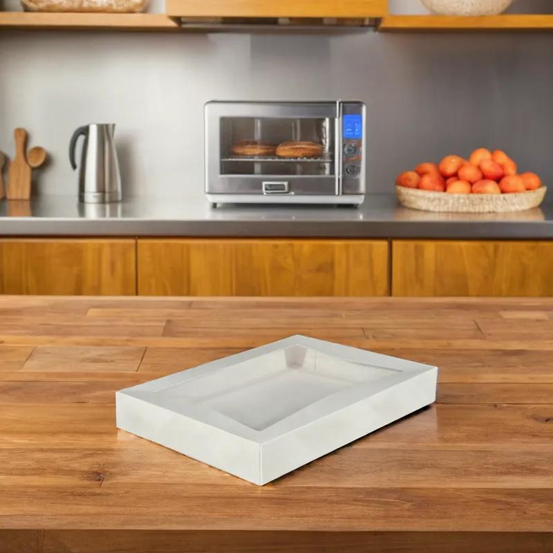 Bakery Box 12X8.5X2.5 IN Paper Rectangle Automatic With Window 125/Case
