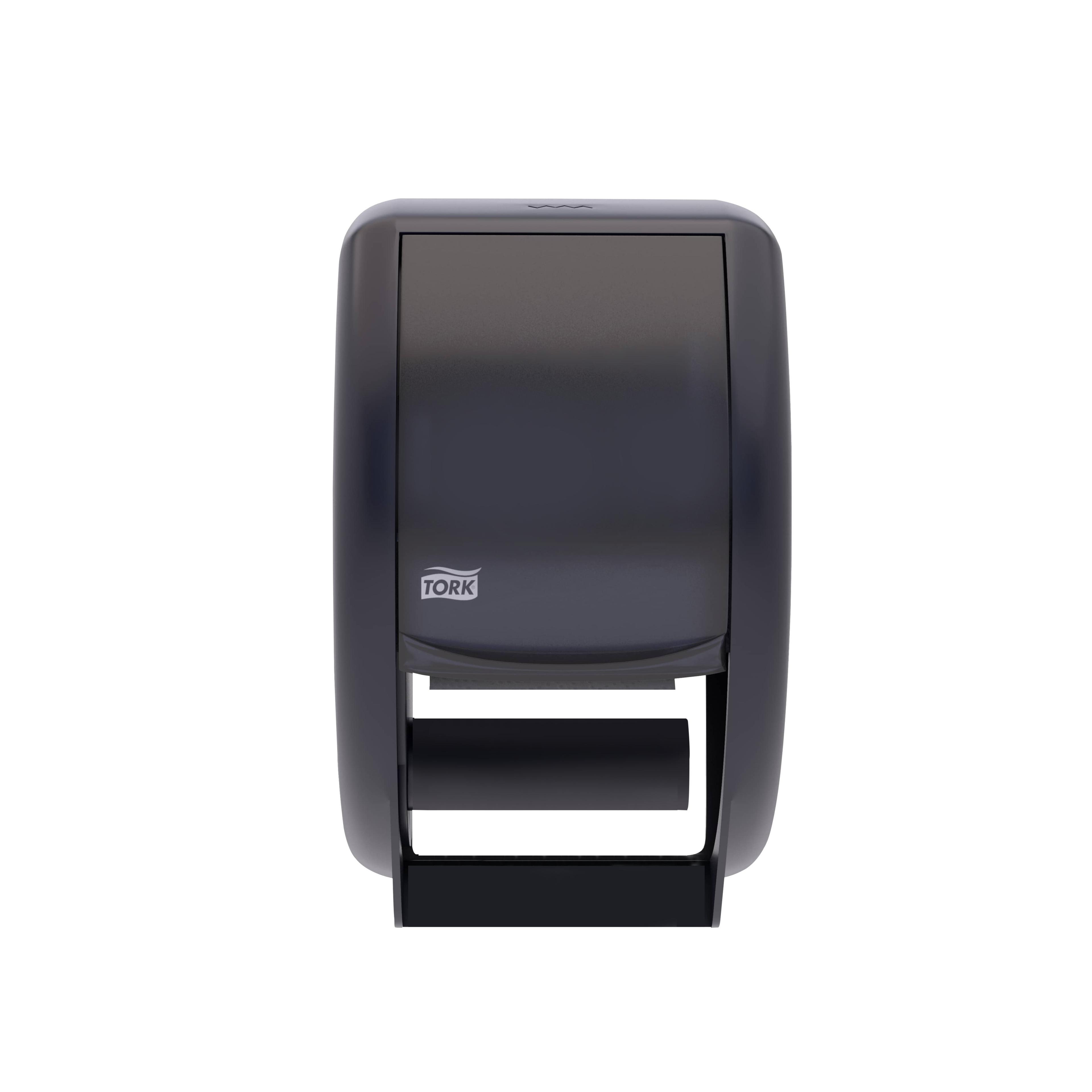 Tork Toilet Paper Dispenser T24 7X7.5X12.75 IN Plastic Smoke 2-Roll 1/Each
