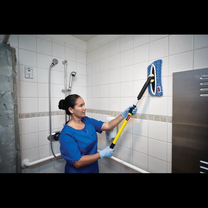 Hygen™ Flexi Frame Mop Cover Blue Microfiber 12/Case