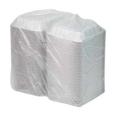 Take-Out Container Hinged 8.5X8.6X3.1 IN MFPP White Square Vented 146/Case