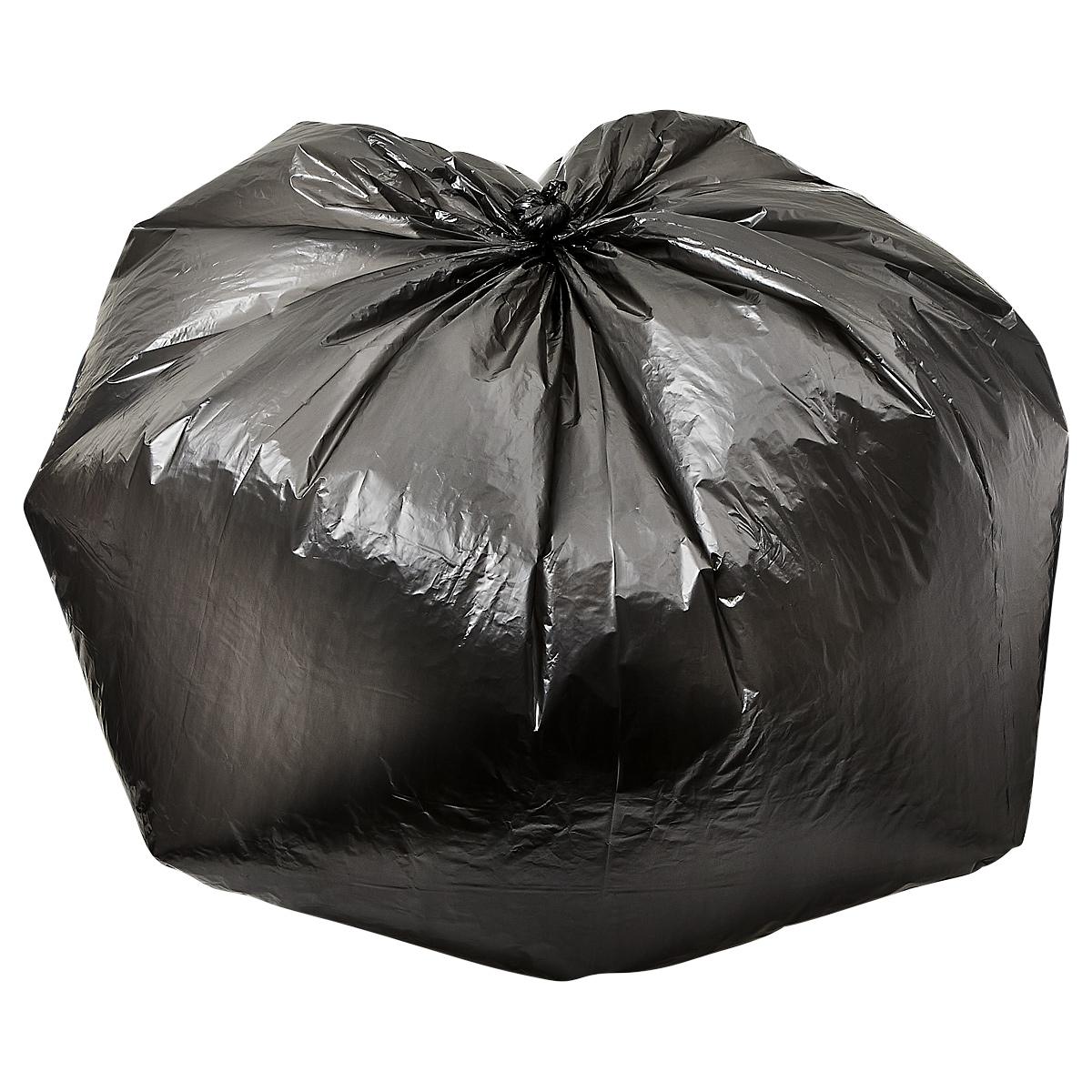 Victoria Bay Can Liner 43X48 IN Black Plastic 22MIC Roll 25 Count/Pack 6 Packs/Case 150 Count/Case