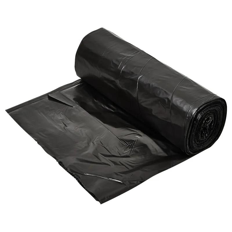 Victoria Bay Can Liner 43X48 IN Black Plastic 22MIC Roll 25 Count/Pack 6 Packs/Case 150 Count/Case