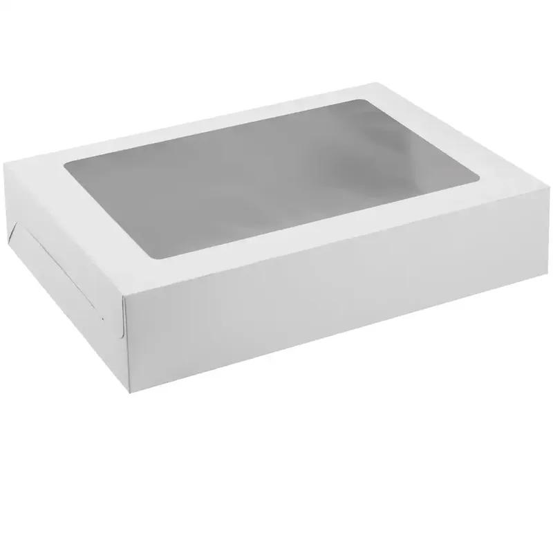 Take-Out Box 13X9X3 IN Paper Rectangle With Window 125/Case