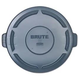 Brute® Flat Lid 24.5X1.5 IN Gray Plastic Vented 1/Each