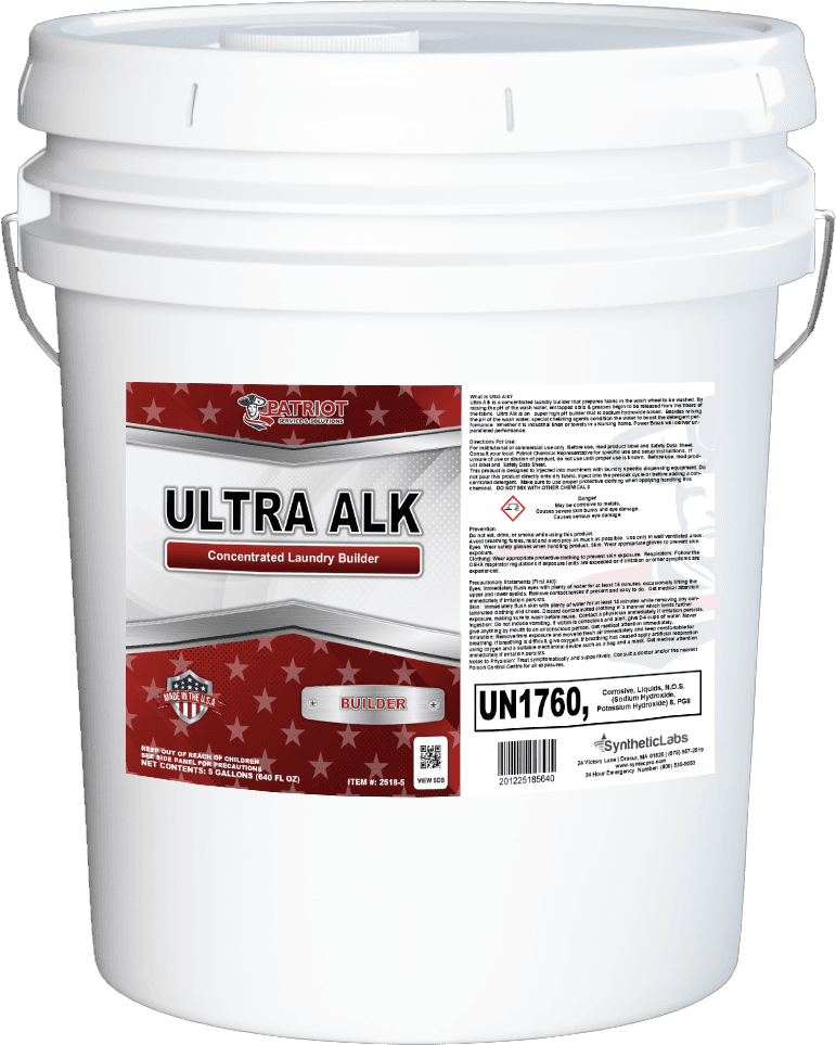 Patriot® ULTRA ALK Laundry Builder 5 GAL 1/Each