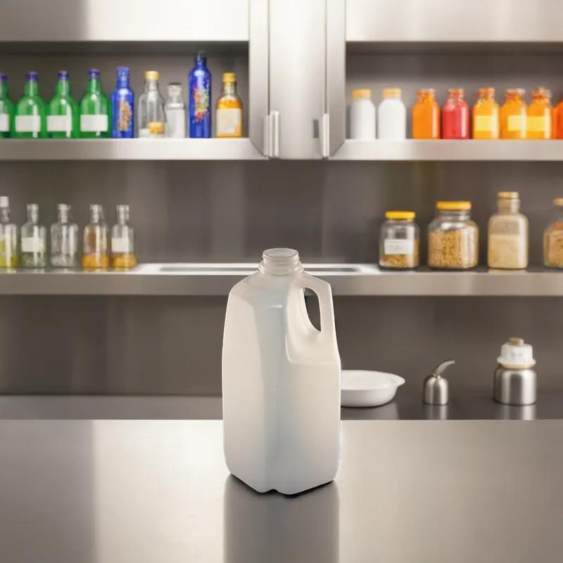 Bottle 64 OZ HDPE DBJ Finish Screw Top 108/Bundle