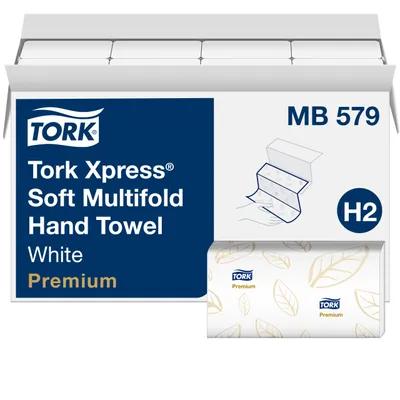 Tork Xpress Folded Paper Towel H2 9.5X9.125 IN 9.125X3.2 IN White Multifold Z Refill 135 Sheets/Pack 16 Packs/Case