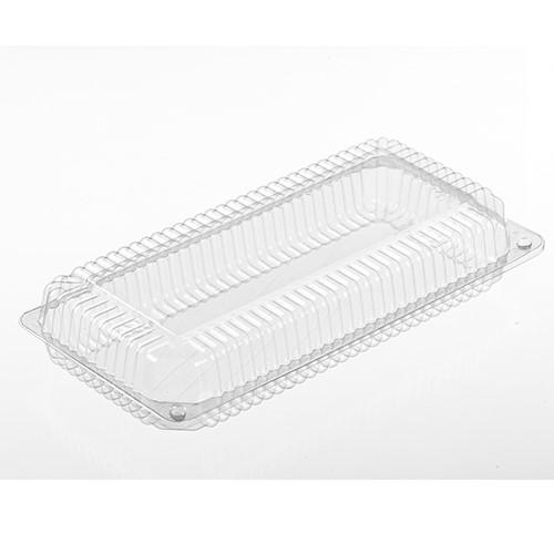Polar Pak® Danish Stollen Hinged Container With Dome Lid 13.33X6.68X2.58 IN PET Clear Rectangle 200/Case